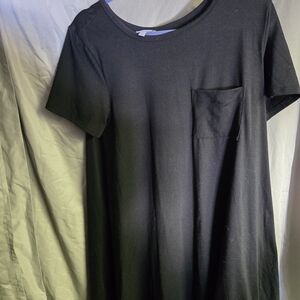 LuLaRoe Black T-Shirt Dress